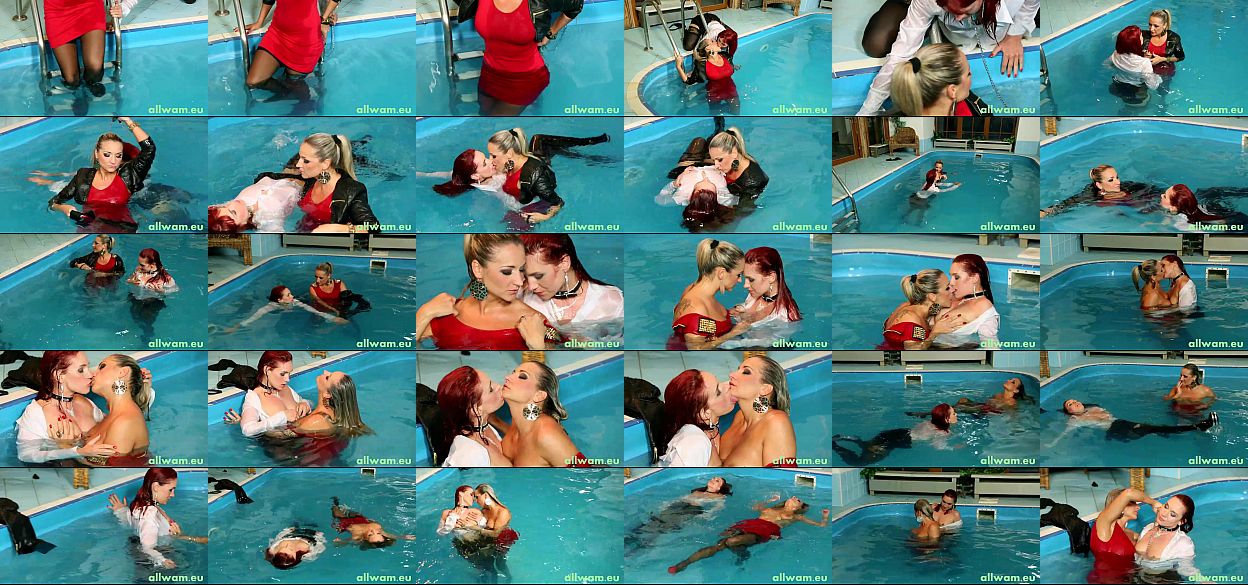 Infiniti reccomend fully clothed lesbians pool