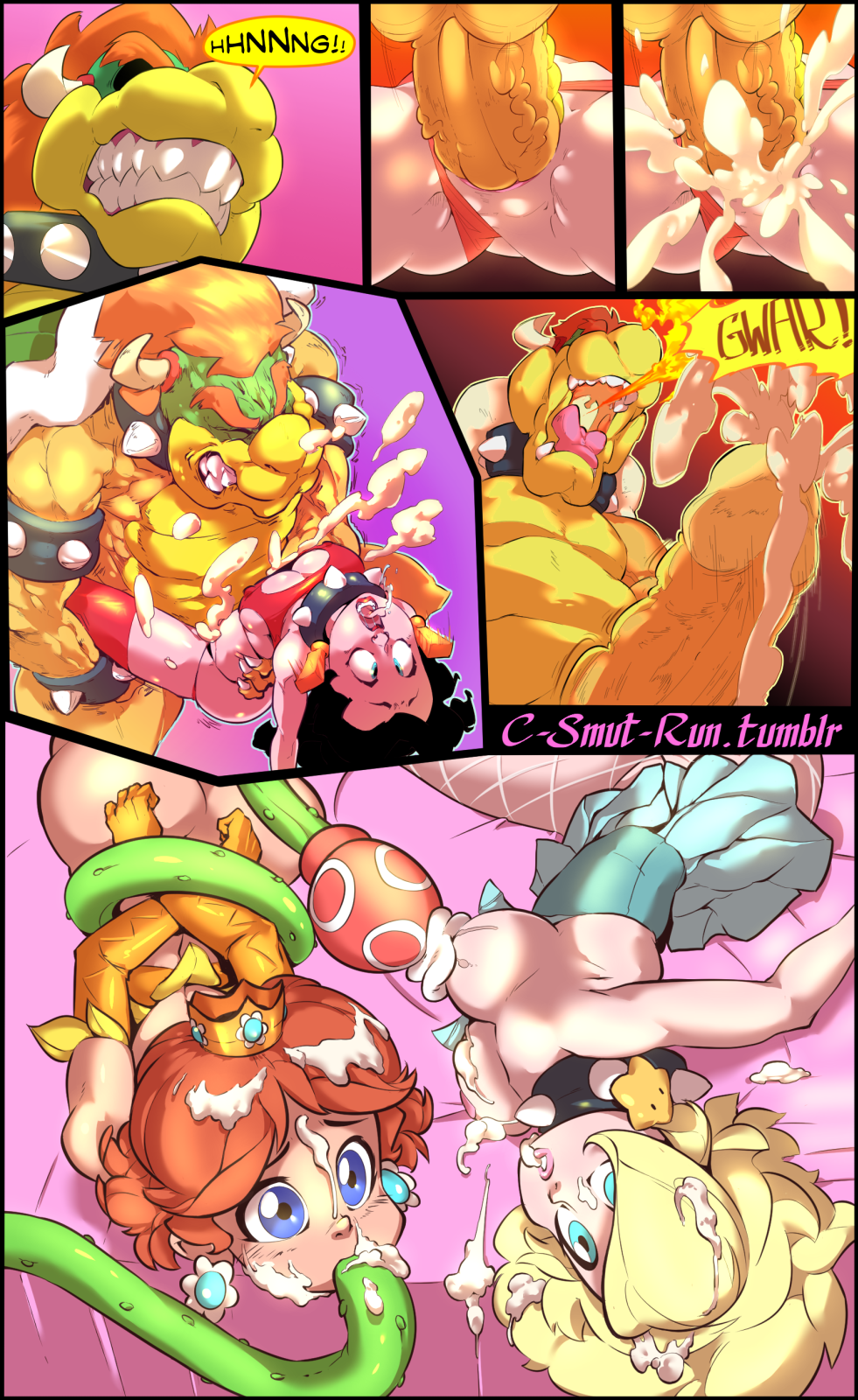 Peach gets pounded bowser