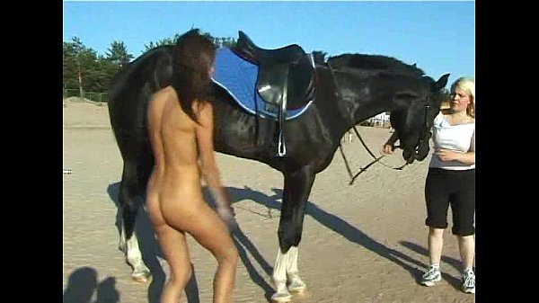 Big tits horseback riding
