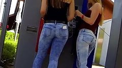 Candid really good teen jeans