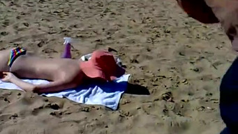 Topless sunbathing beach
